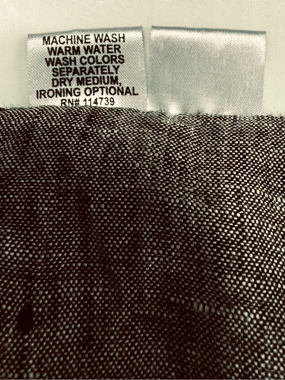FLAX 100% Linen Midi Skirt Large Taupe Gray Textured Scalloped Overlay Lagenlook - Picture 12 of 13
